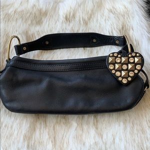 Juicy Couture black leather mini bag